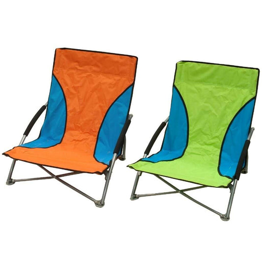 Beach chair "Oxford" Green/Blue