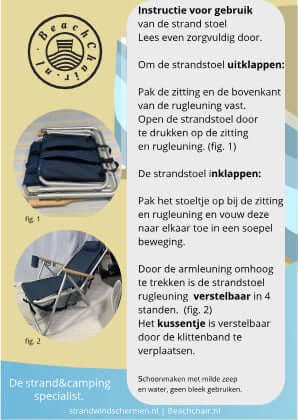 Easy Beach – Strandkorb-Rucksack/Klappstuhl