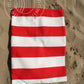 fabric-5m Red/White Dralon Windbreaker Cloth