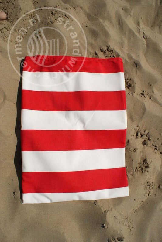 fabric-5m Red/White Dralon Windbreaker Cloth