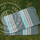 fabric-5m-Grey/Taupe/Turquoise Dralon Windbreaker-Cloth