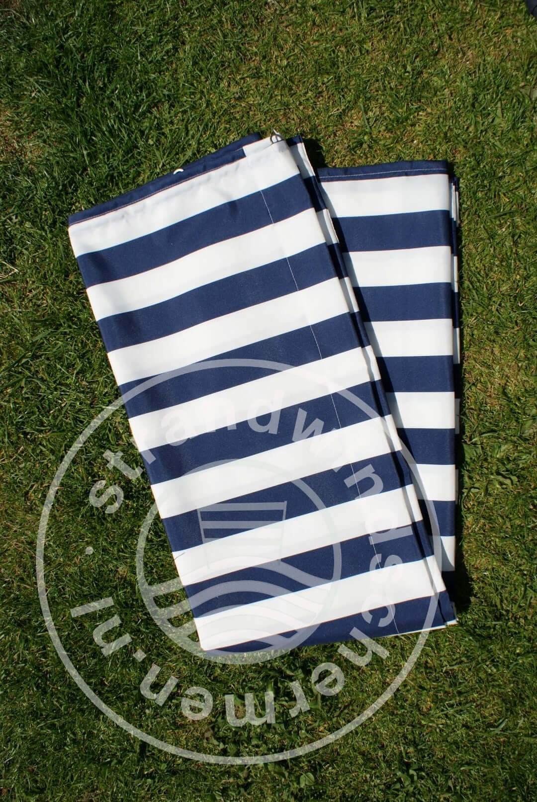 fabric-4m-Blue/White Polyester Windbreaker-Cloth