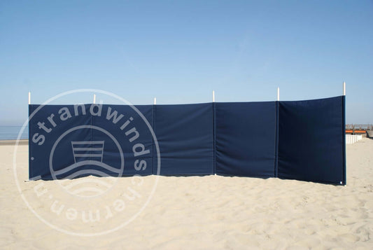 7 m einfarbige dunkelblaue Dralon- Windschutz – 7 m