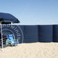 7 m einfarbiger dunkelblauer Dralon- Windschutz – 7 m