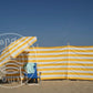 4 m gelb/weiße Dralon- Windschutz – 4 m