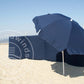 Einfarbiger dunkelblauer Dralon-Sonnenschirm Ø180 cm