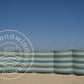 Paravent Dralon Gris/Taupe/Turquoise 6m - 6m