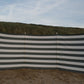 4 m Grau (mit grüner Tönung)/weiße Dralon- Windschutz – 4 m