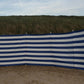 5 m kobaltblau/weißer Dralon- Windschutz – 5 m