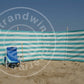 fabric-5m-Turquoise/White Dralon Windbreaker-Cloth