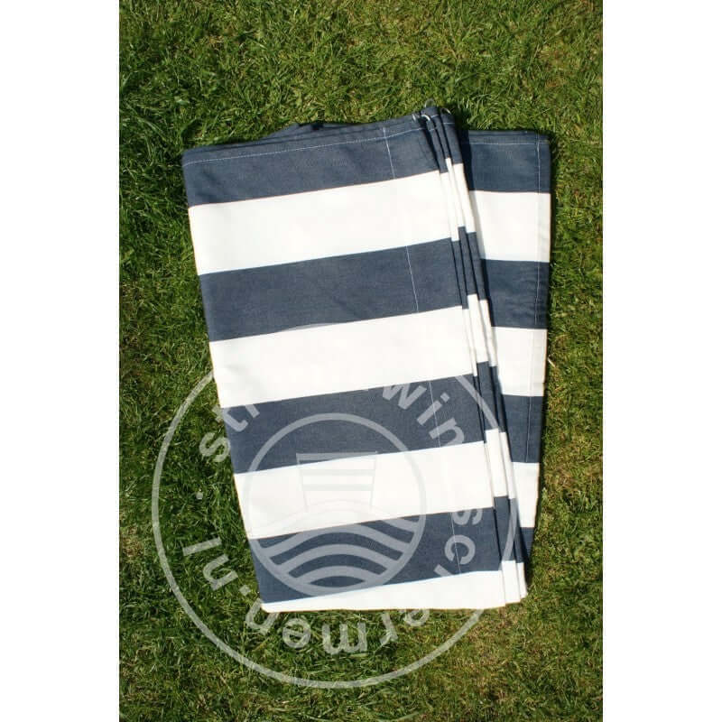 fabric-7m-Navy-Blue/White Dralon Windbreaker-Cloth
