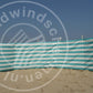 fabric-6m-Turquoise/Wit Dralon Windbreaker-Doek