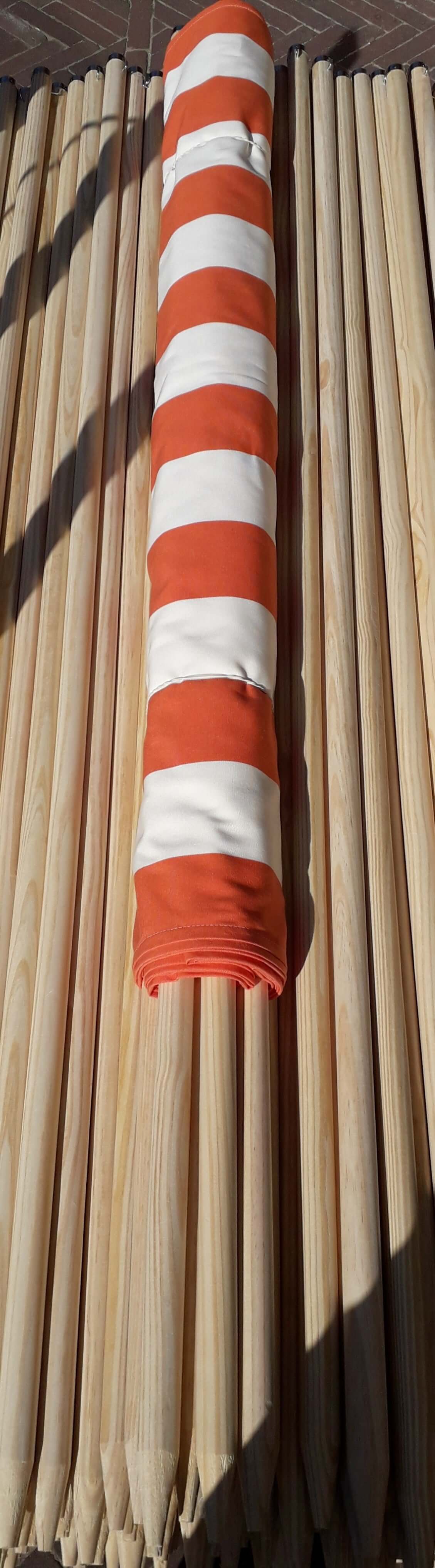 6m Oranje/Wit Dralon Windbreaker- 6m