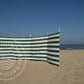 5 m grün/weiße Dralon- Windschutz – 5 m
