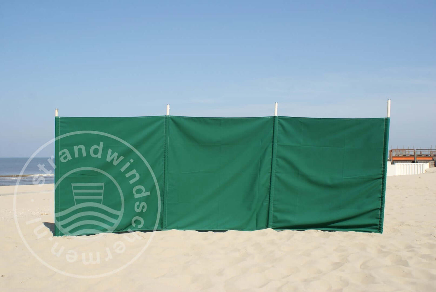 4 m schlichte grüne Dralon- Windschutz – 4 m