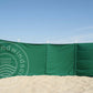 5 m schlichter grüner Dralon- Windschutz – 5 m