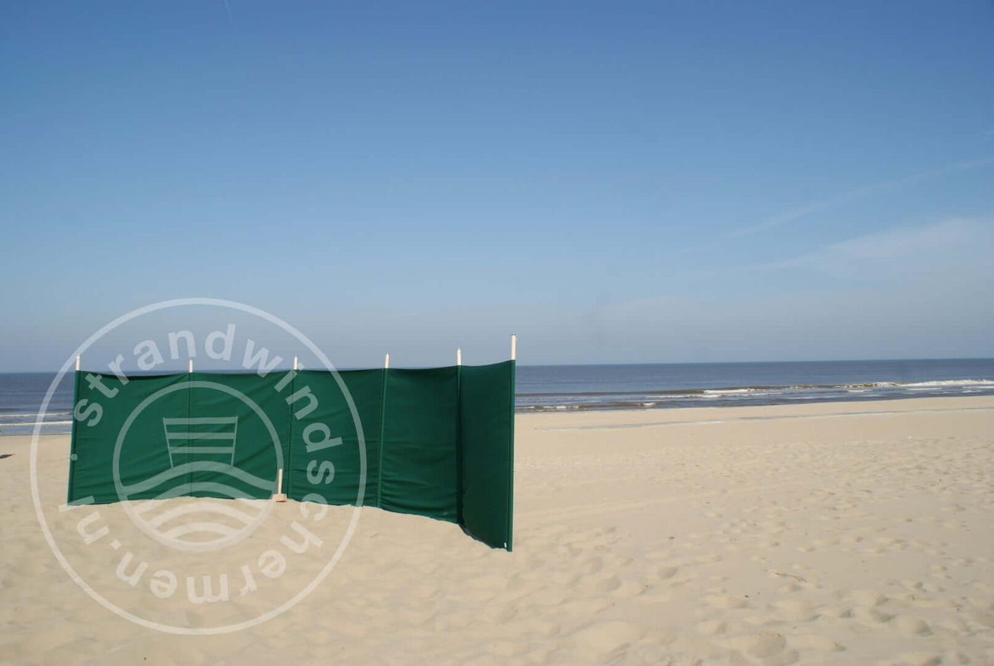 6 m schlichter grüner Dralon- Windschutz – 6 m