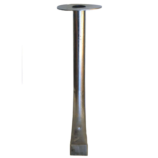 Galvanized steel ground anchor for windbreak pole